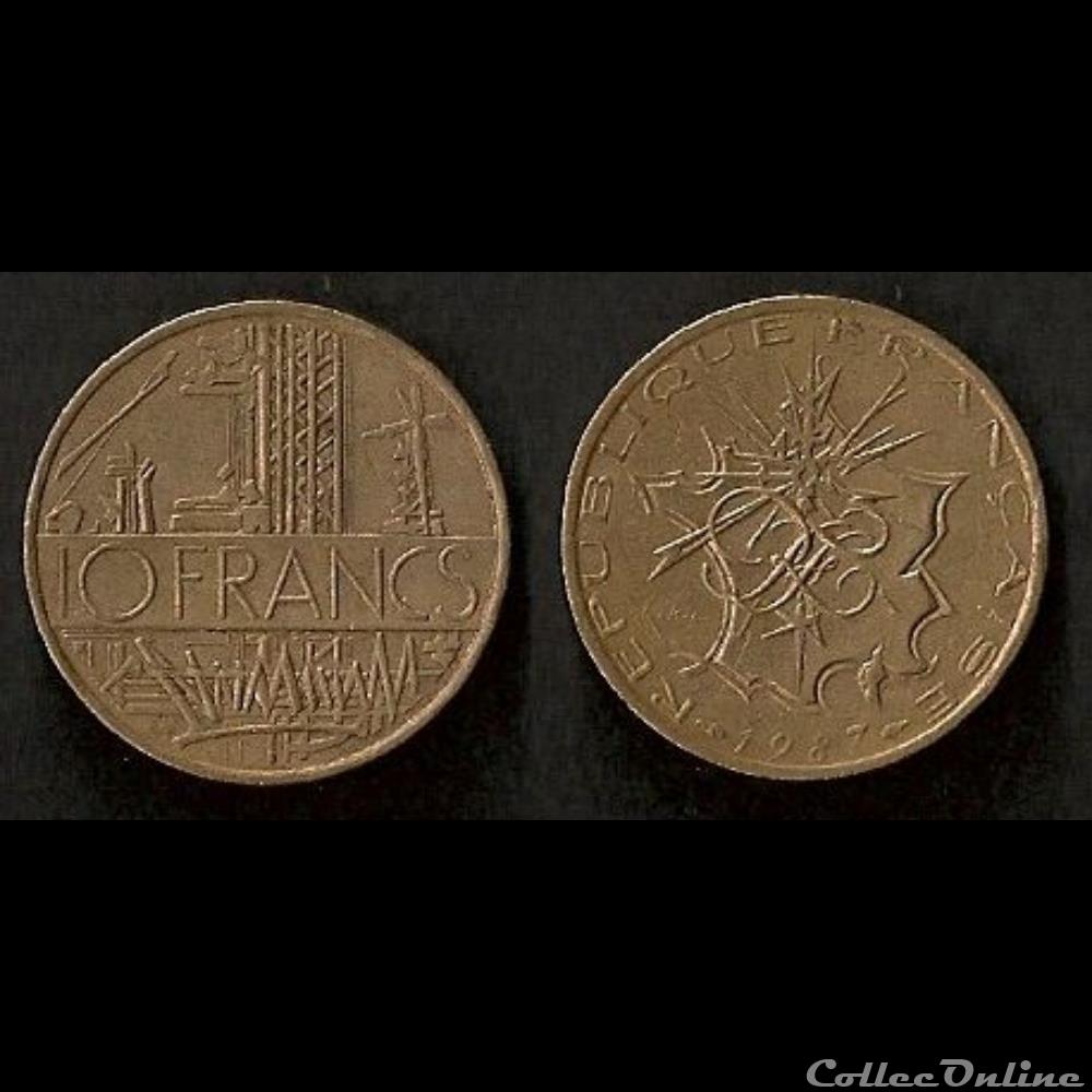 10 Francs Mathieu 1987 (Tranche A) monnaie france moderne 10 francs mathieu 1987 tranche a