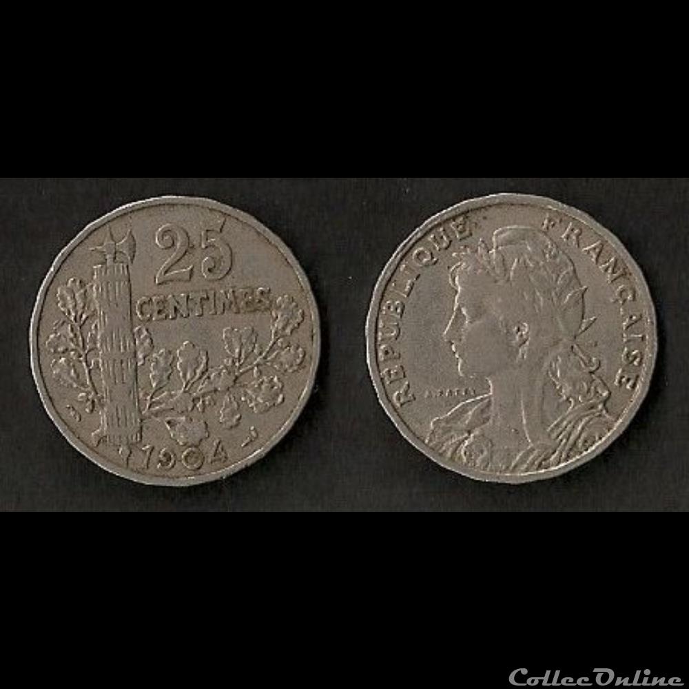 25 Centimes Patey 1904 monnaie france moderne 25 centimes patey 1904