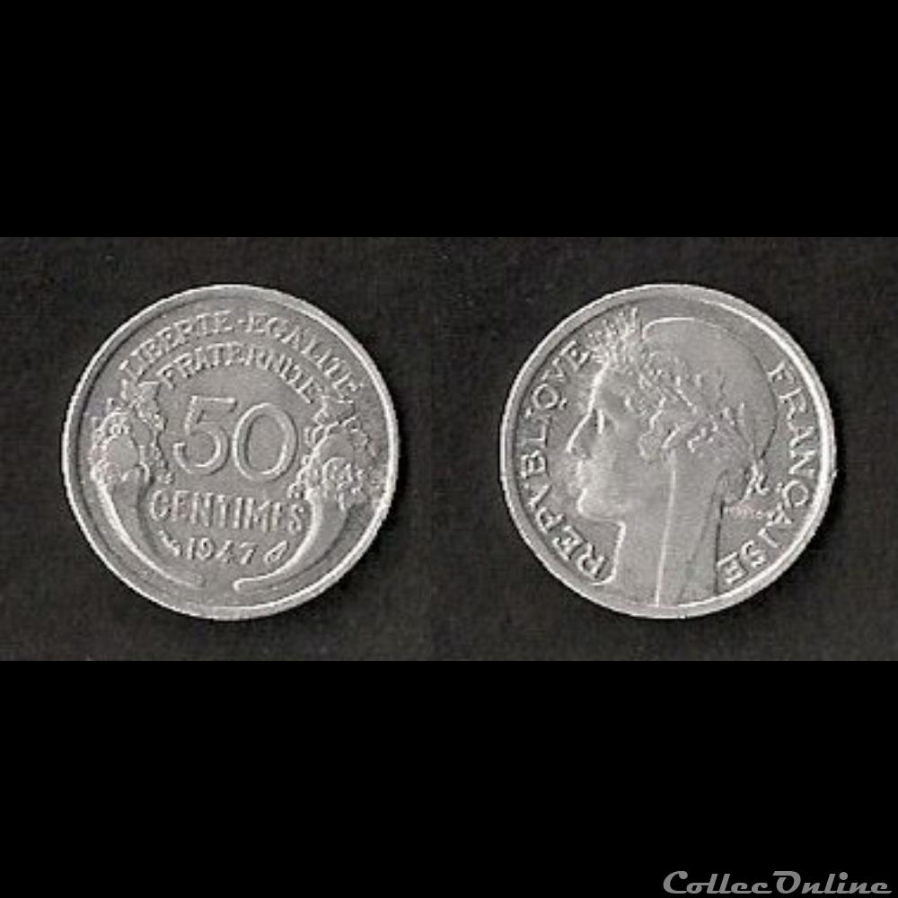 50 Cts Morlon Alu 1947 monnaie france moderne 50 cts morlon alu 1947