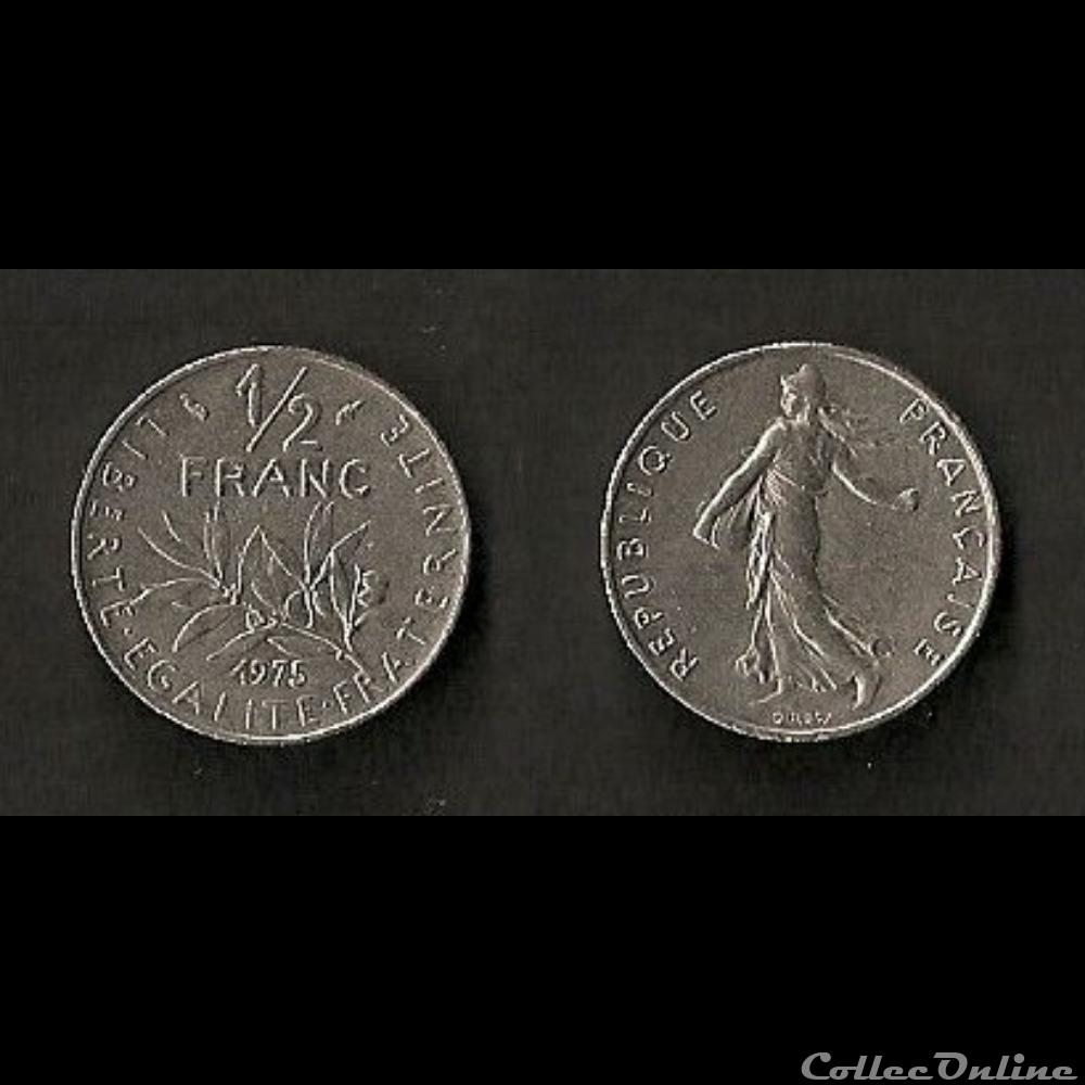1/2 Franc Semeuse 1975 monnaie france moderne 1 2 franc semeuse 1975
