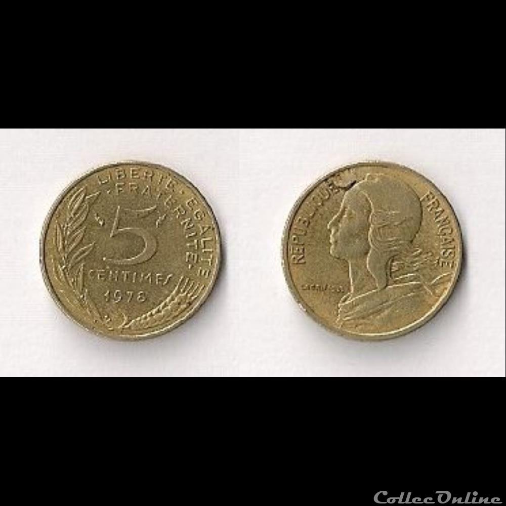 monnaie france moderne 5 cts marianne 1978