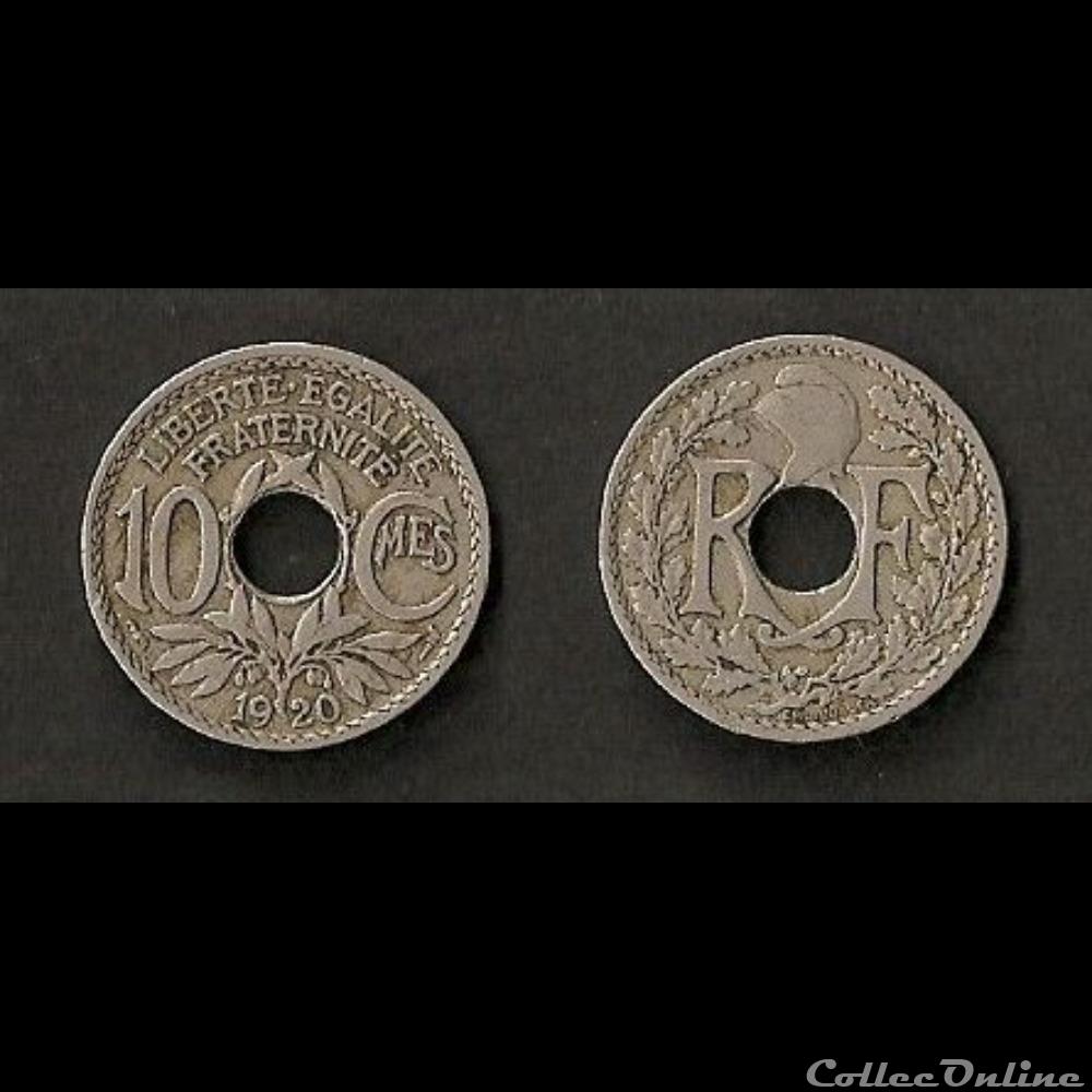 10 Cts Lindauer 1920 monnaie france moderne 10 cts lindauer 1920