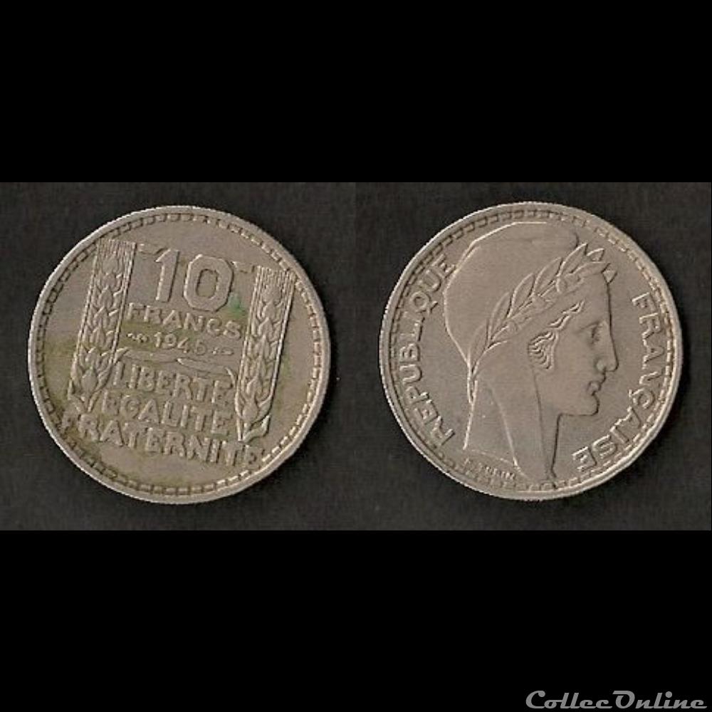 10 Francs Turin 1945 monnaie france moderne 10 francs turin 1945