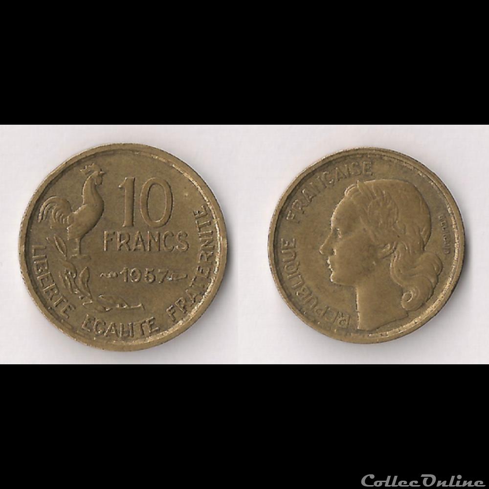 10 Francs Guiraud 1957 monnaie france moderne 10 francs guiraud 1957