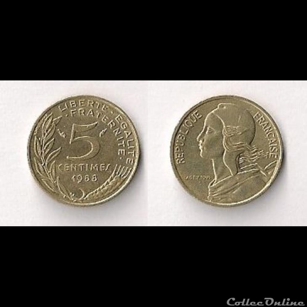 5 Cts Marianne 1988 monnaie france moderne 5 cts marianne 1988