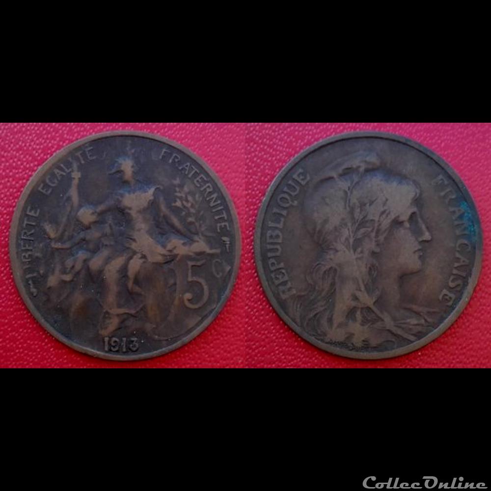 5 Cts Daniel-Dupuis 1913 monnaie france moderne 5 cts daniel dupuis 1913