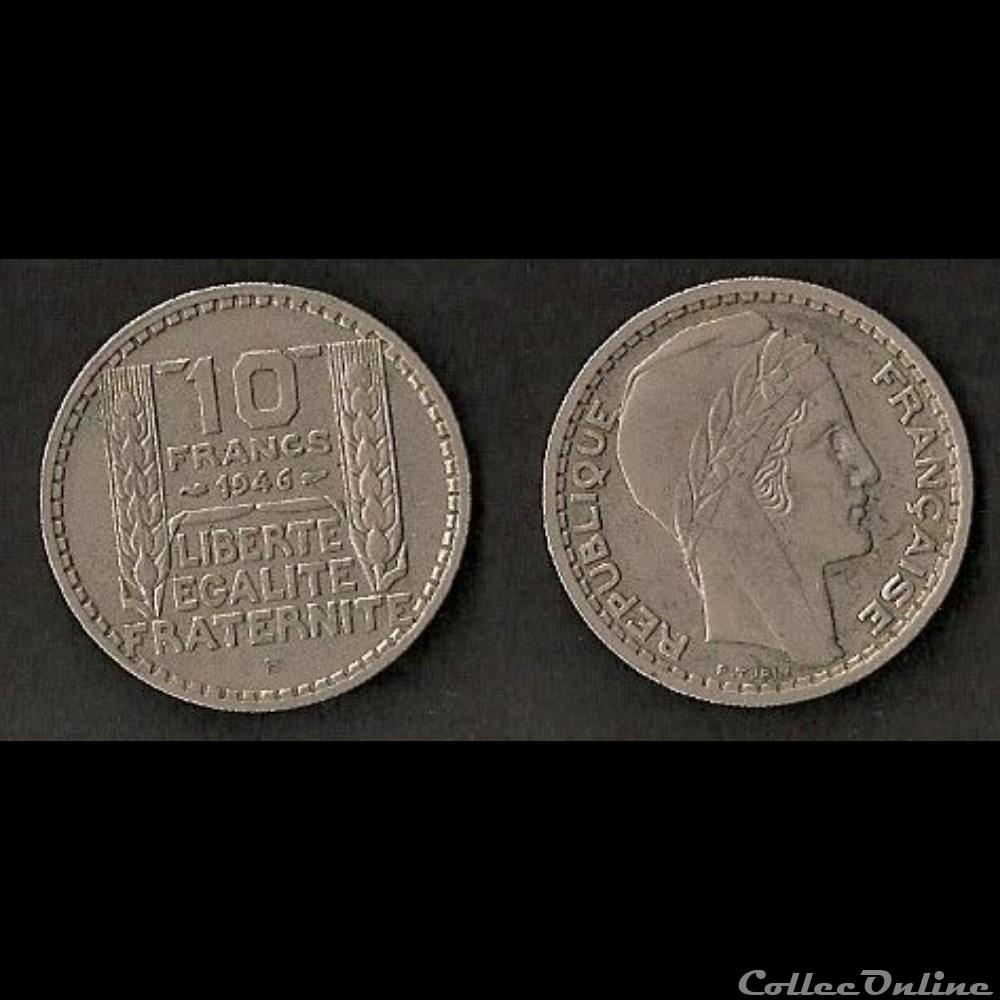 10 Francs Turin 1946 B monnaie france moderne 10 francs turin 1946 b