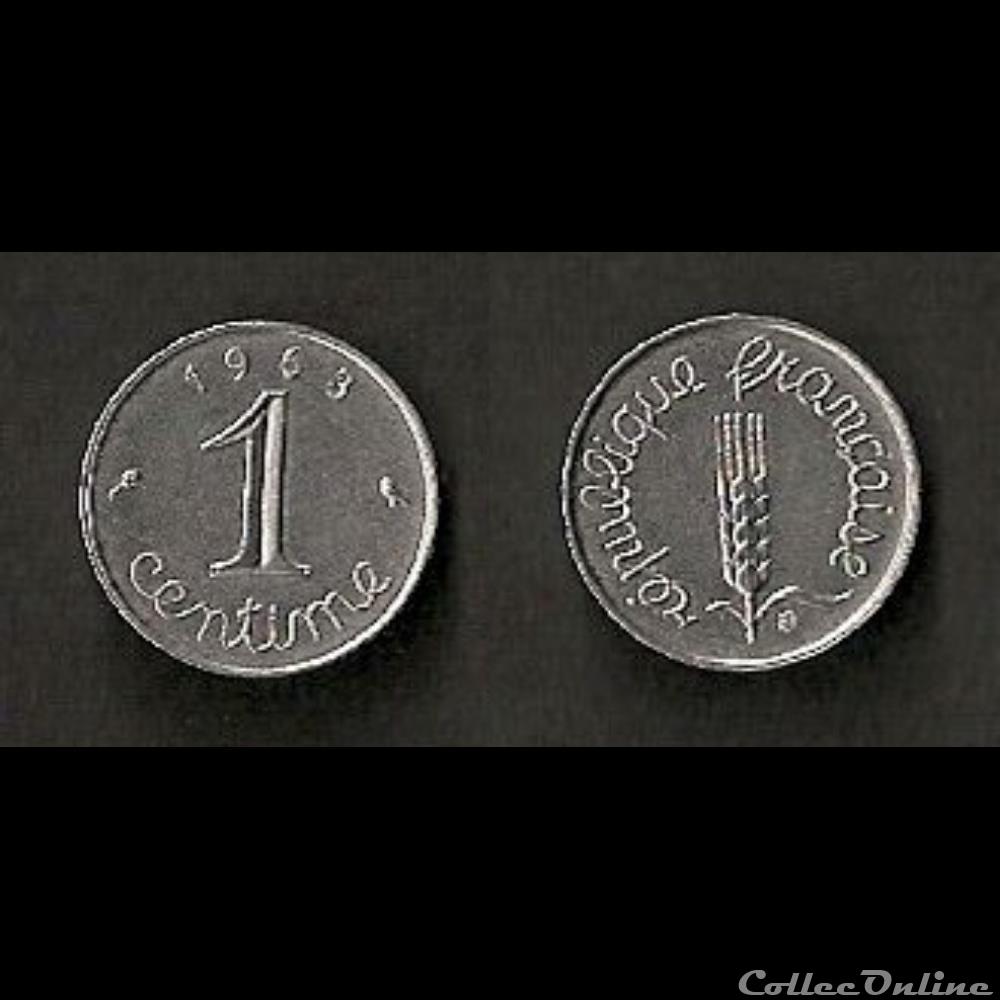 1 Centime Épi 1963 monnaie france moderne 1 centime epi 1963