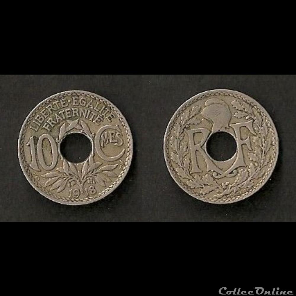10 Cts Lindauer 1918 monnaie france moderne 10 cts lindauer 1918