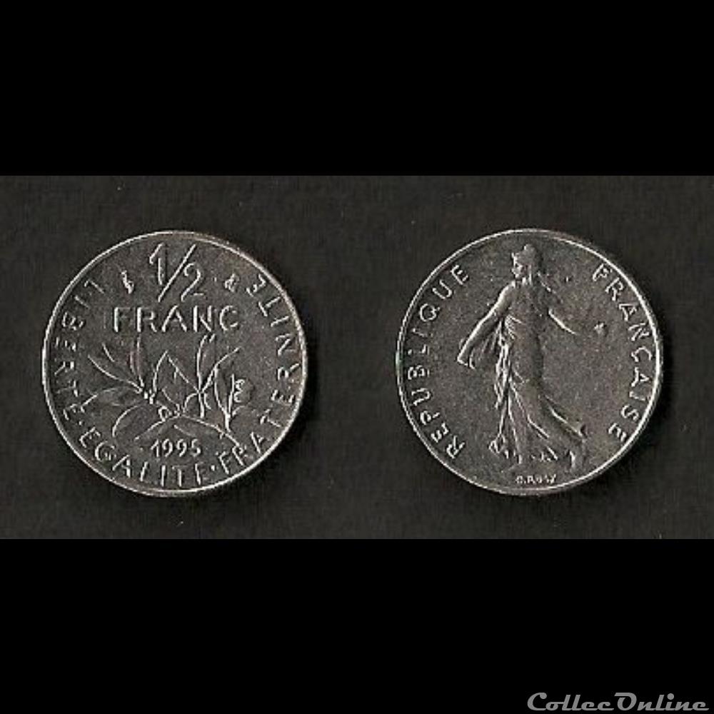 1/2 Franc Semeuse 1995 monnaie france moderne 1 2 franc semeuse 1995
