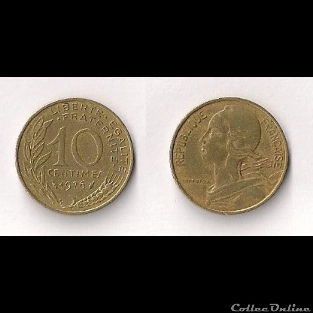 monnaie france moderne 10 cts marianne 1976
