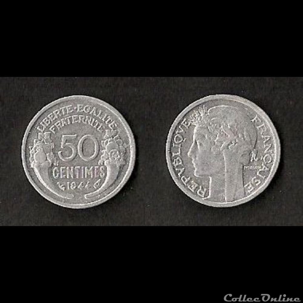 50 Cts Morlon Alu 1944 monnaie france moderne 50 cts morlon alu 1944