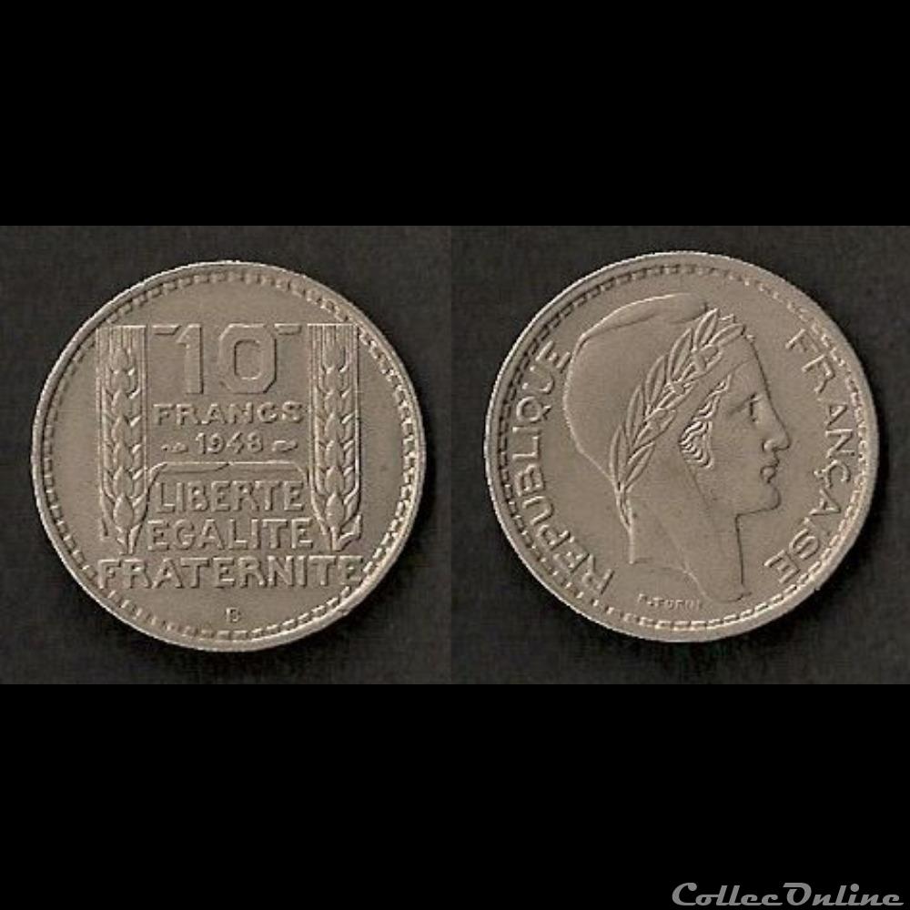 10 Francs Turin 1948 B monnaie france moderne 10 francs turin 1948 b