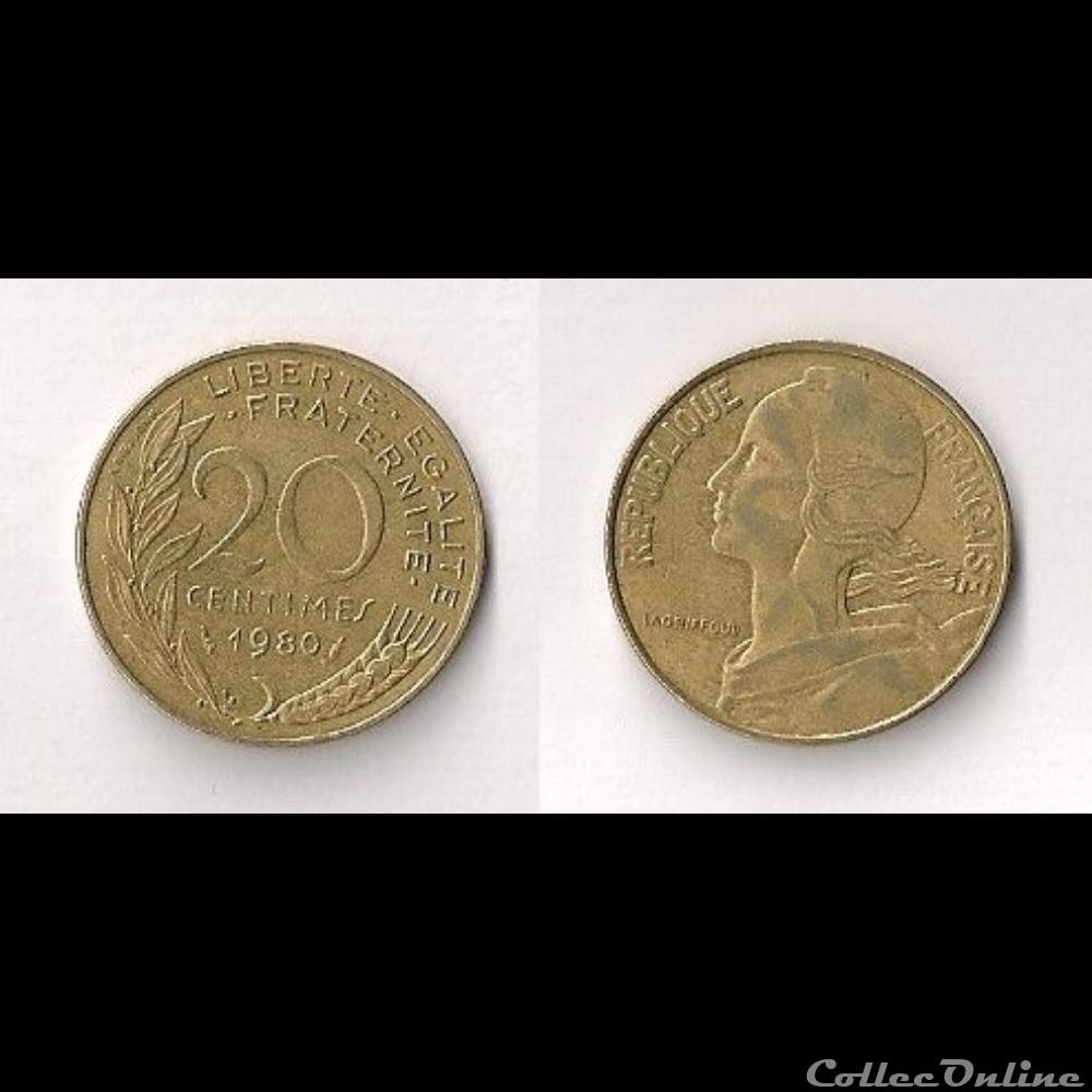 20 Cts Marianne 1980 monnaie france moderne 20 cts marianne 1980