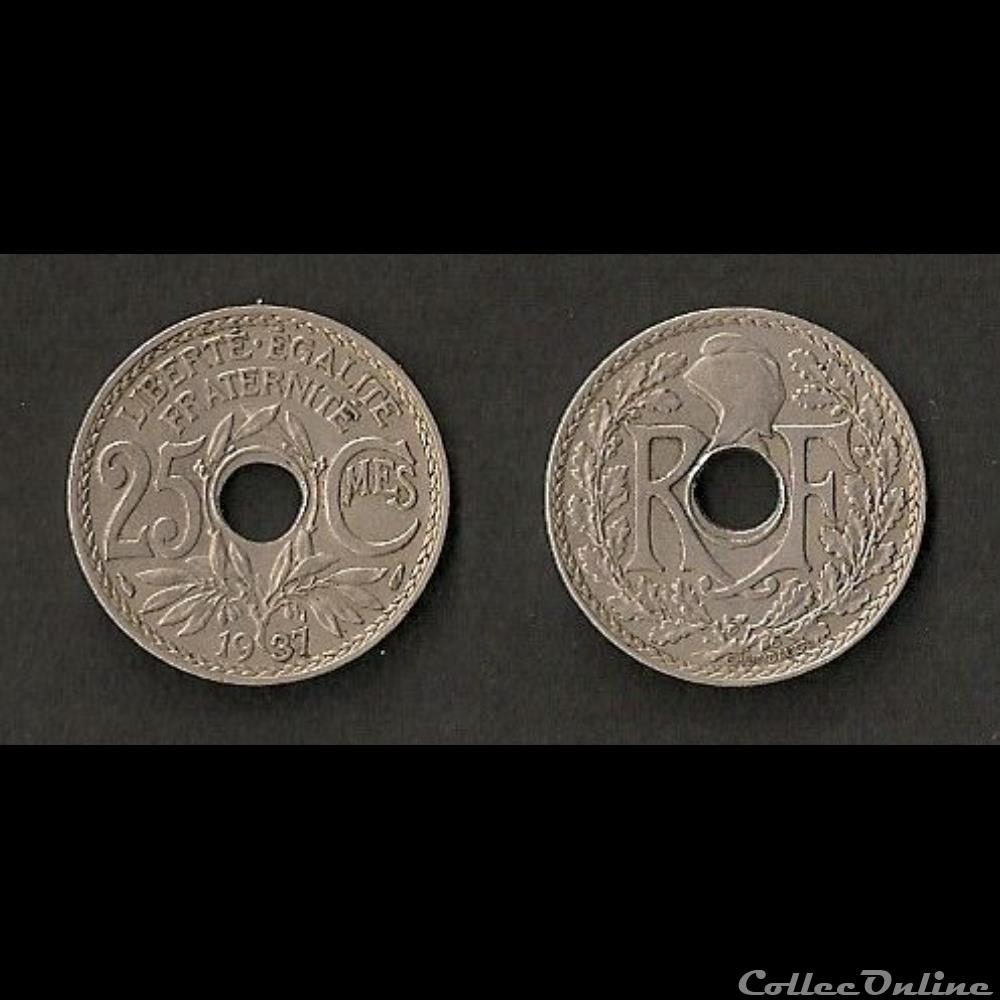 25 Cts Lindauer 1937 monnaie france moderne 25 cts lindauer 1937