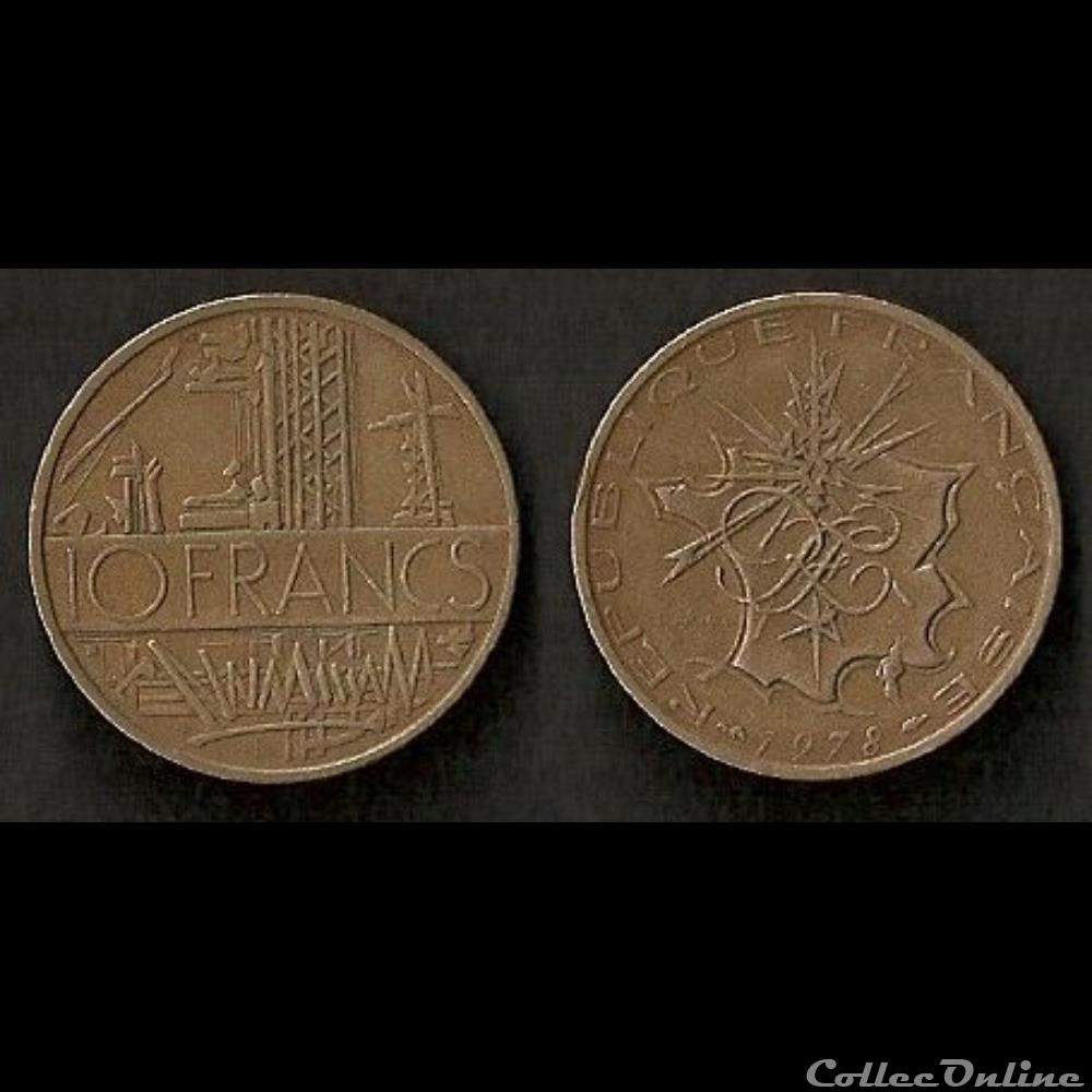 10 Francs Mathieu 1978 (Tranche B) monnaie france moderne 10 francs mathieu 1978 tranche b