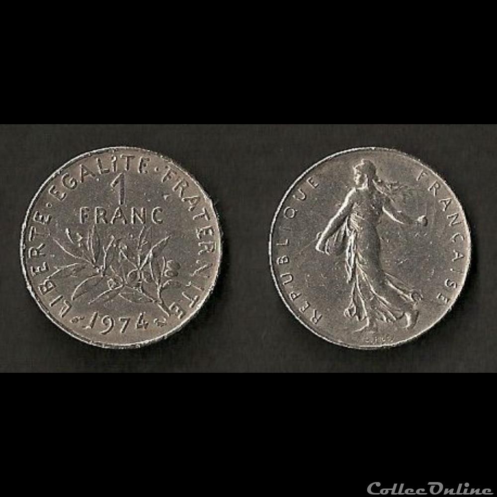 1 Franc Semeuse 1974 monnaie france moderne 1 franc semeuse 1974