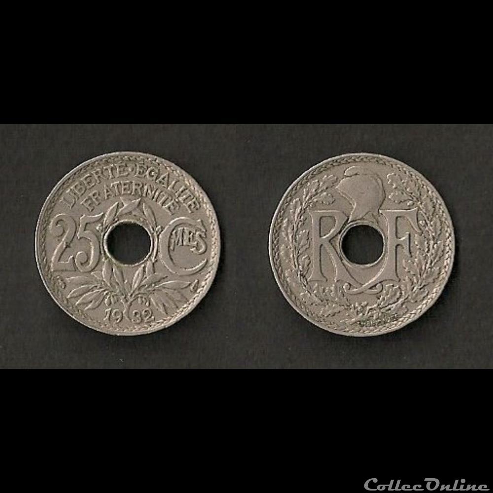 25 Cts Lindauer 1932 monnaie france moderne 25 cts lindauer 1932