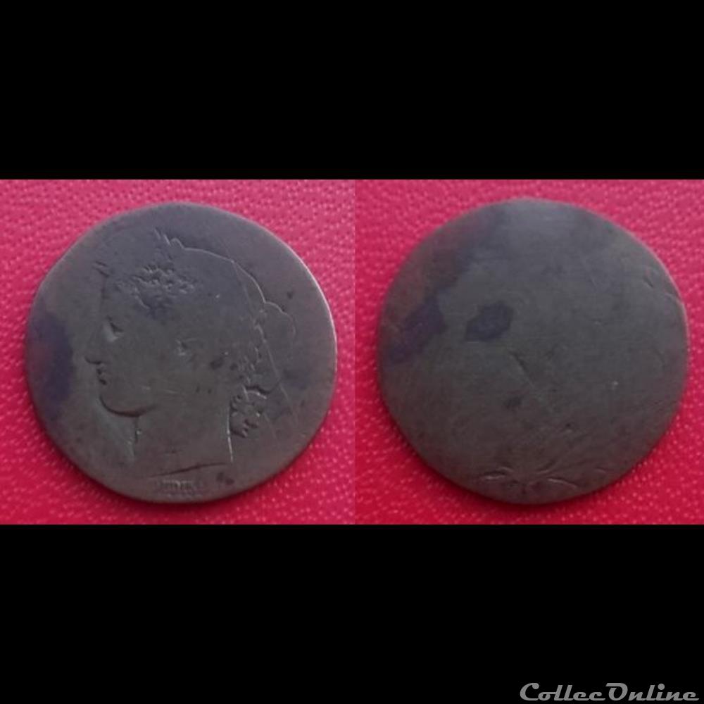 50 Cts Cérès en Cuivre - Faux d'époque ? monnaie france moderne 50 cts ceres en cuivre faux epoque