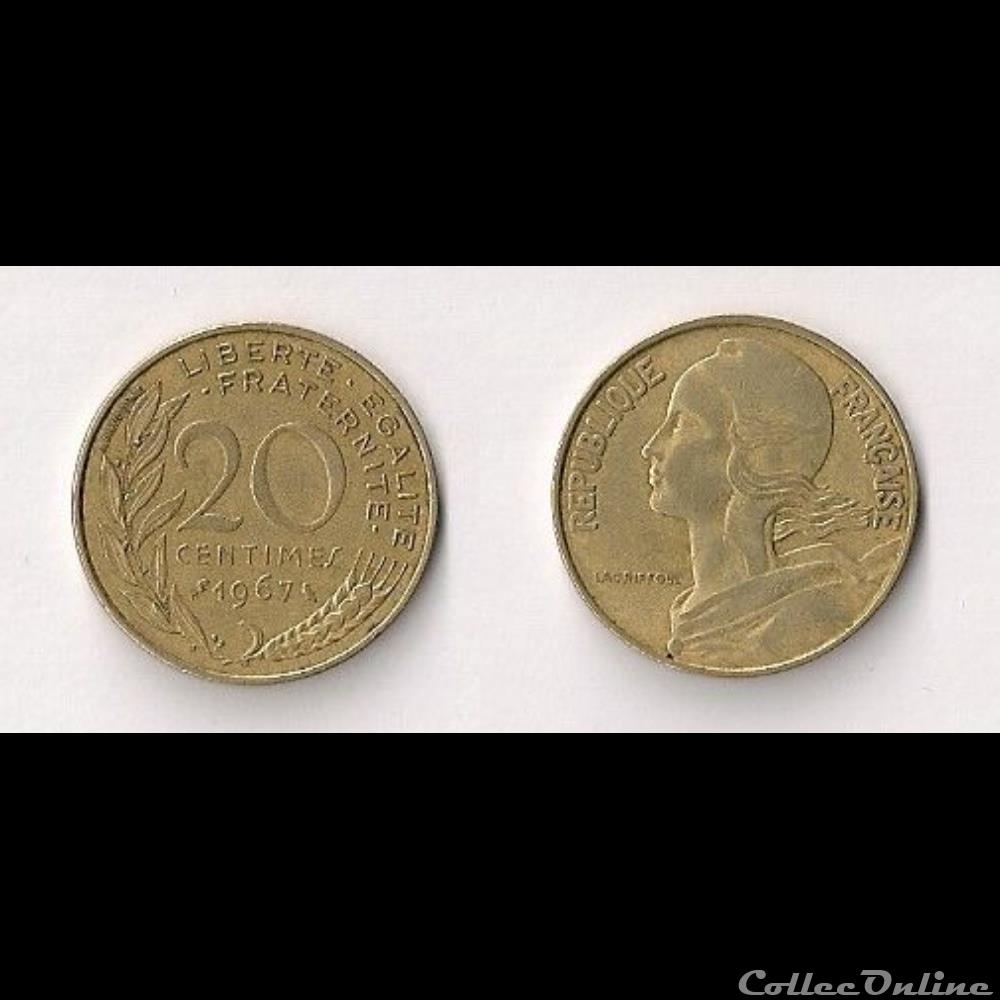 20 Cts Marianne 1967 monnaie france moderne 20 cts marianne 1967
