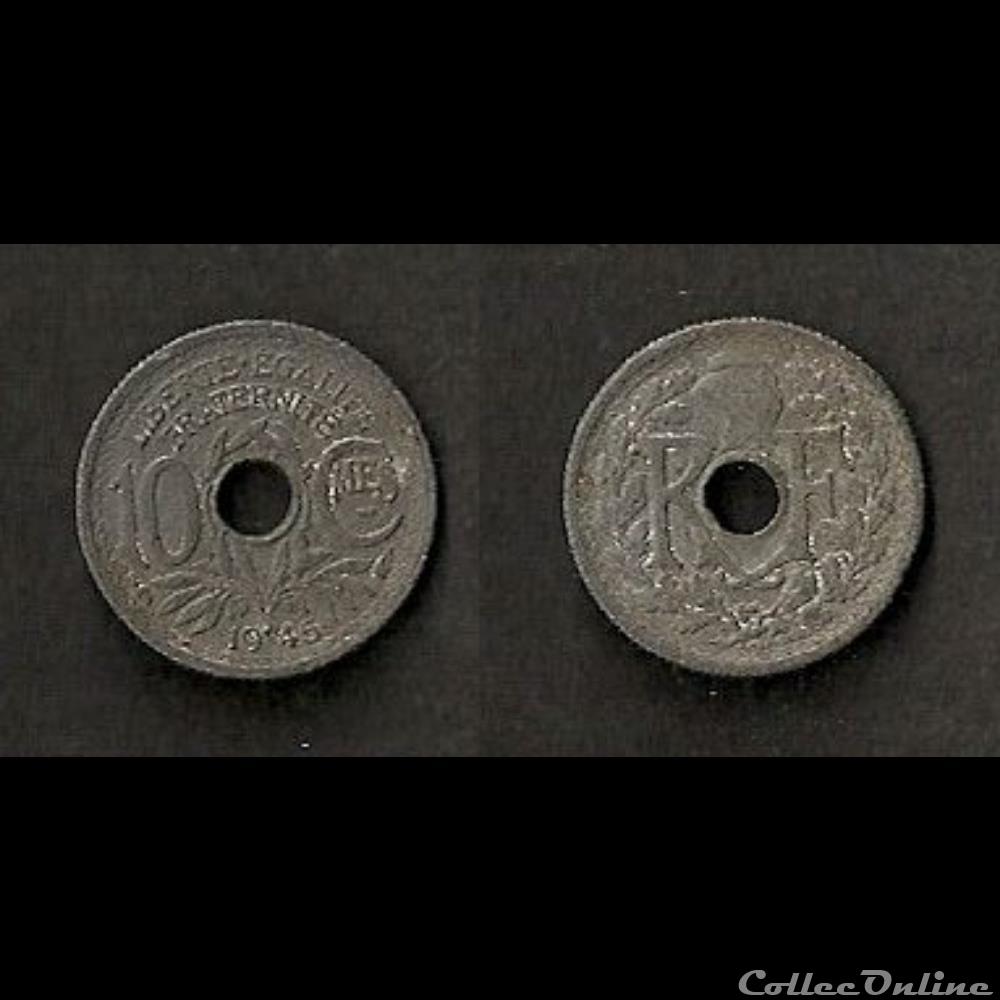 10 Cts Lindauer Petit Module 1945 monnaie france moderne 10 cts lindauer petit module 1945