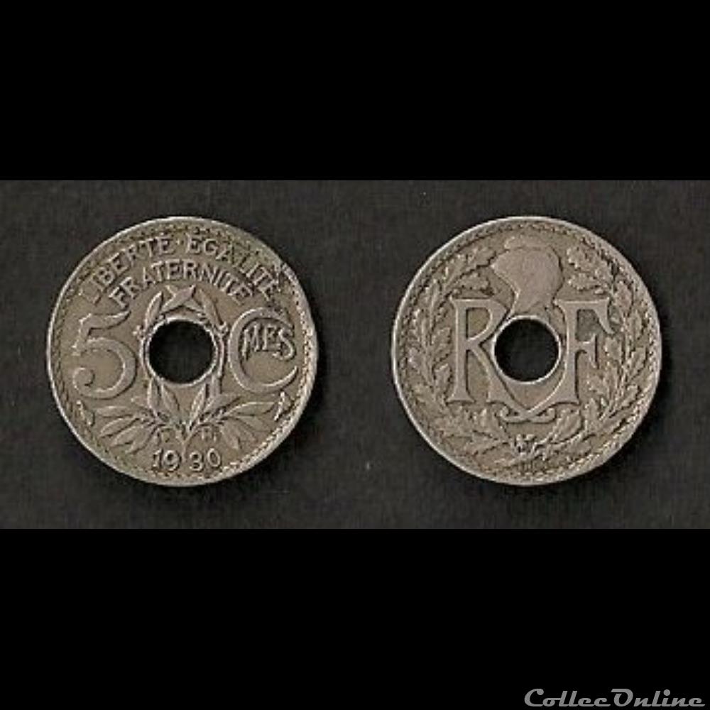 5 Centimes Lindauer 1930 monnaie france moderne 5 centimes lindauer 1930