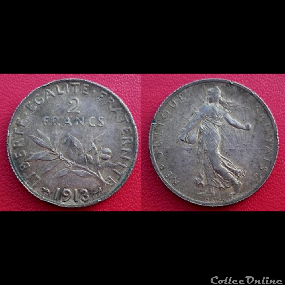 2 Francs Semeuse 1913 monnaie france moderne 2 francs semeuse 1913