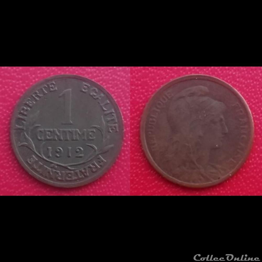 1 Ct Daniel-Dupuis 1912 monnaie france moderne 1 ct daniel dupuis 1912