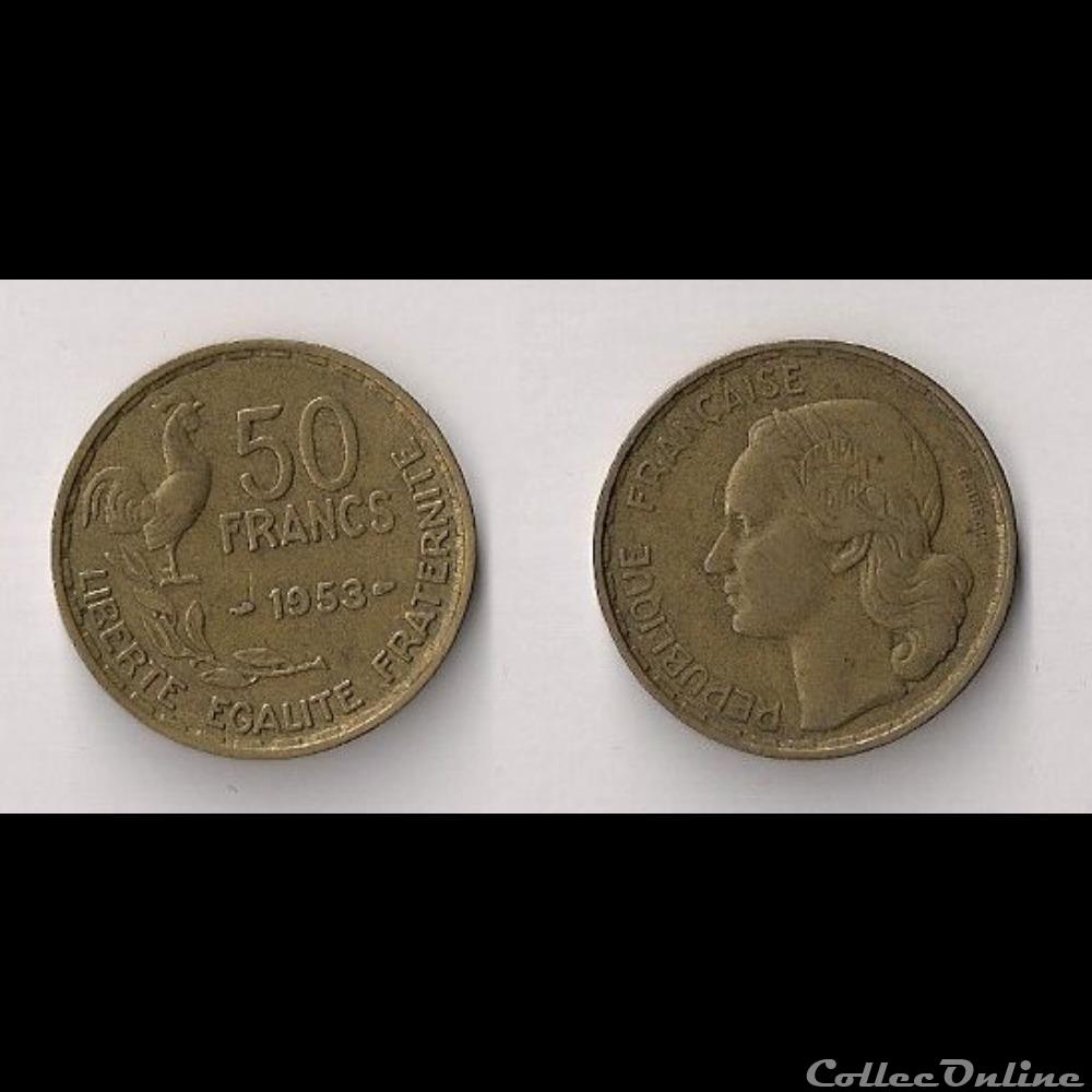 50 Francs Guiraud 1953 monnaie france moderne 50 francs guiraud 1953