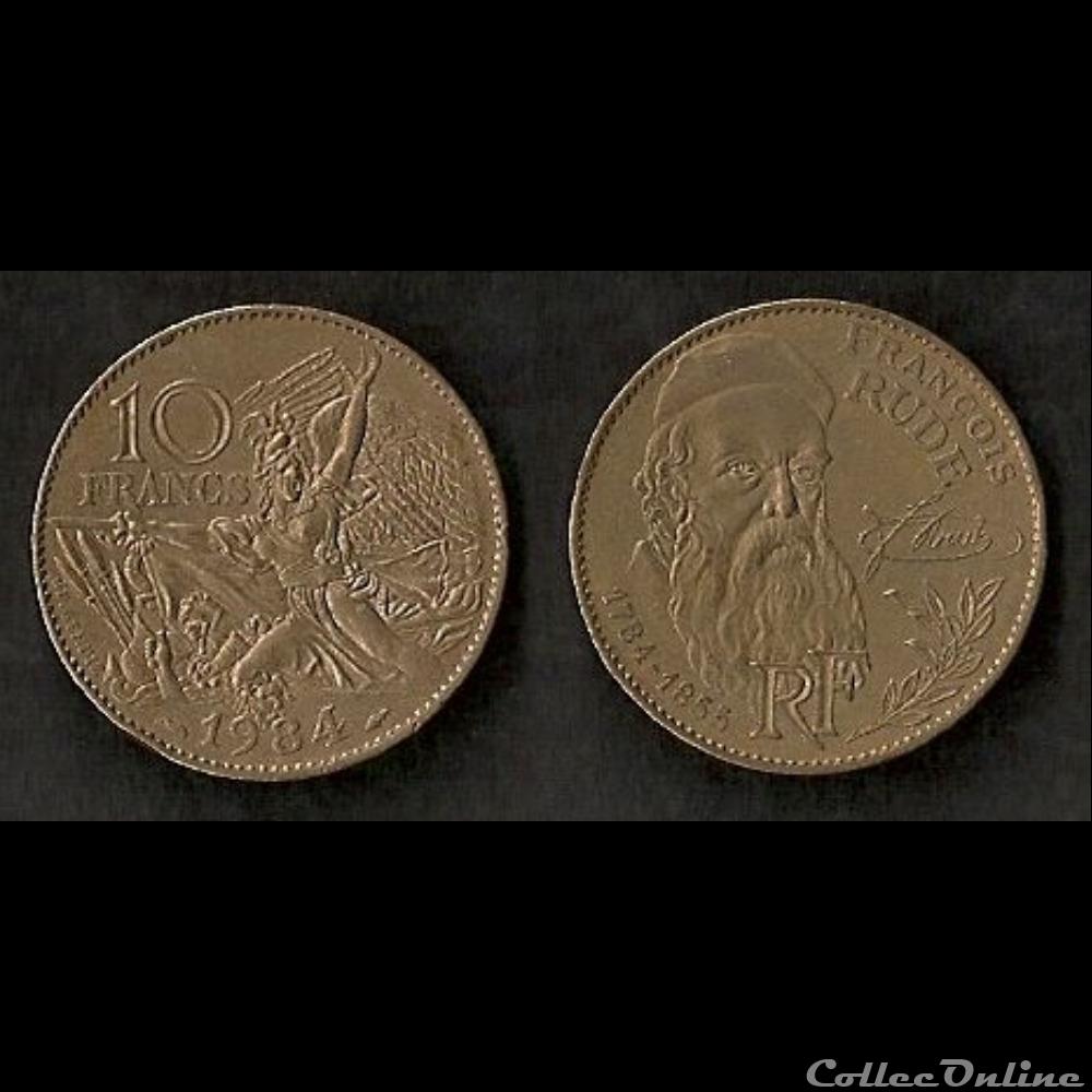 10 Francs François Rude 1984 (Tranche B) monnaie france moderne 10 francs francois rude 1984 tranche b