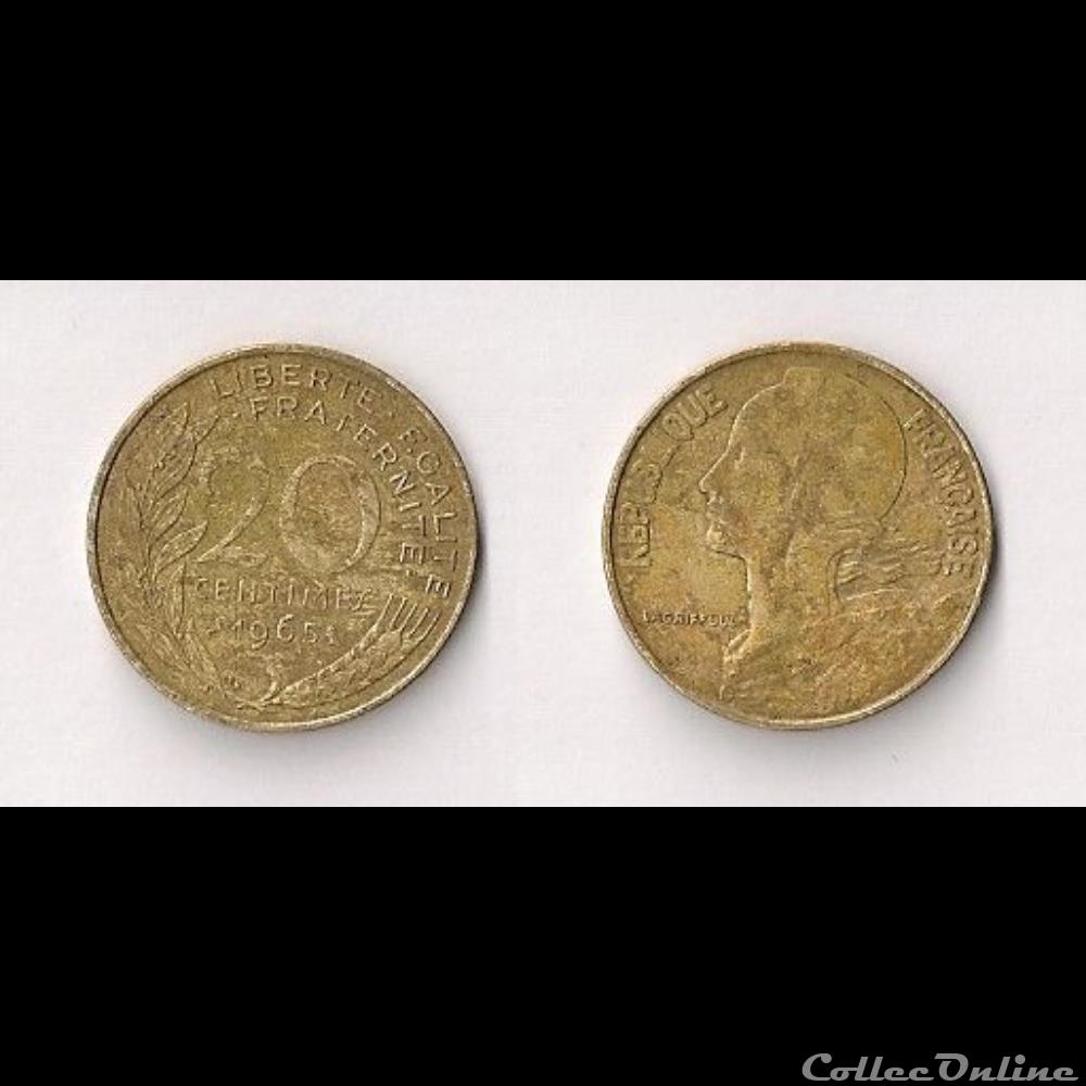 20 Cts Marianne 1965 monnaie france moderne 20 cts marianne 1965
