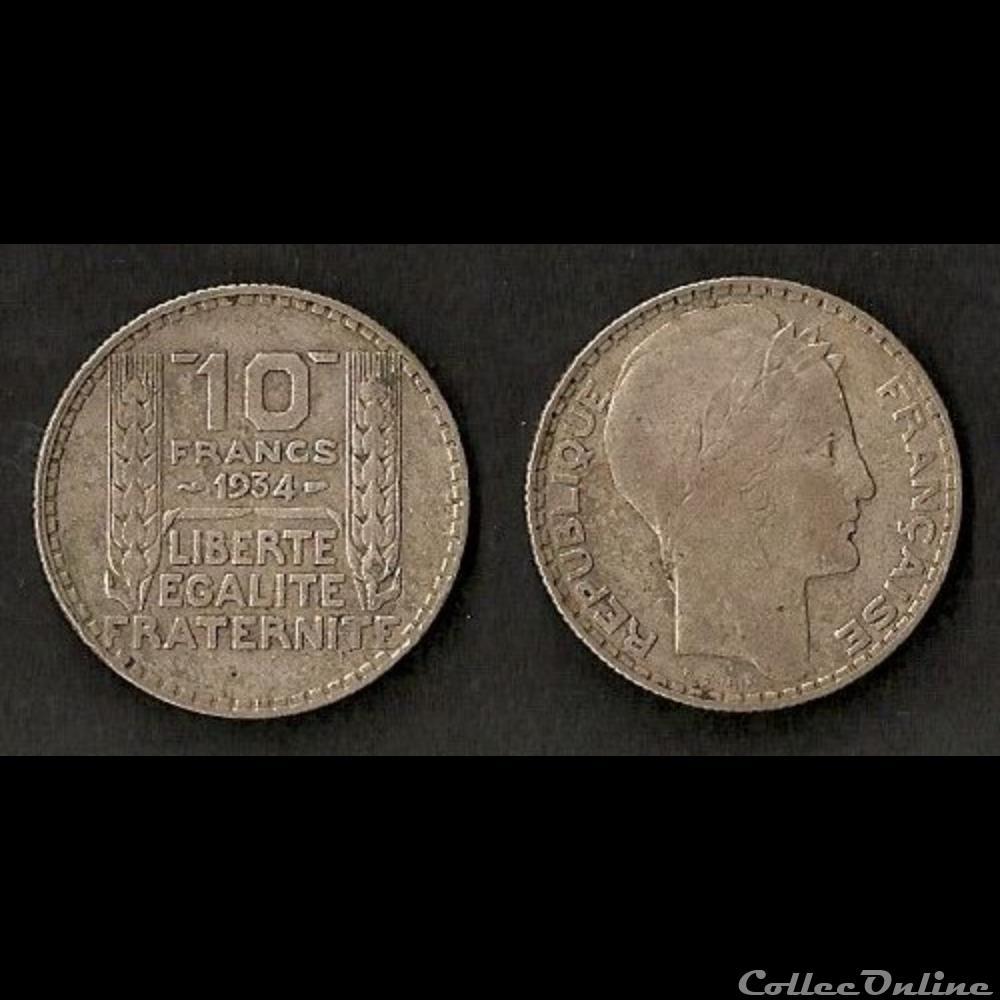10 Francs Turin (Argent) 1934 monnaie france moderne 10 francs turin argent 1934