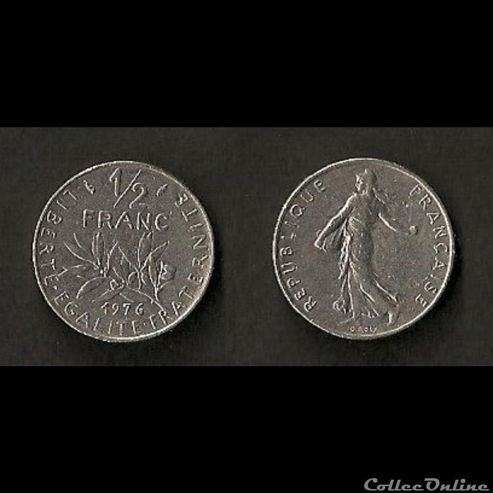 1/2 Franc Semeuse 1976 monnaie france moderne 1 2 franc semeuse 1976