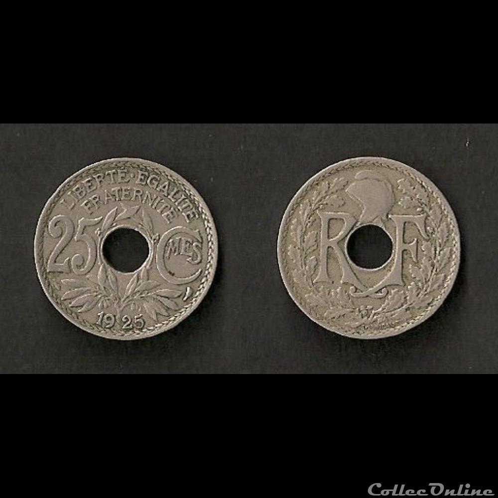 25 Cts Lindauer 1925 monnaie france moderne 25 cts lindauer 1925