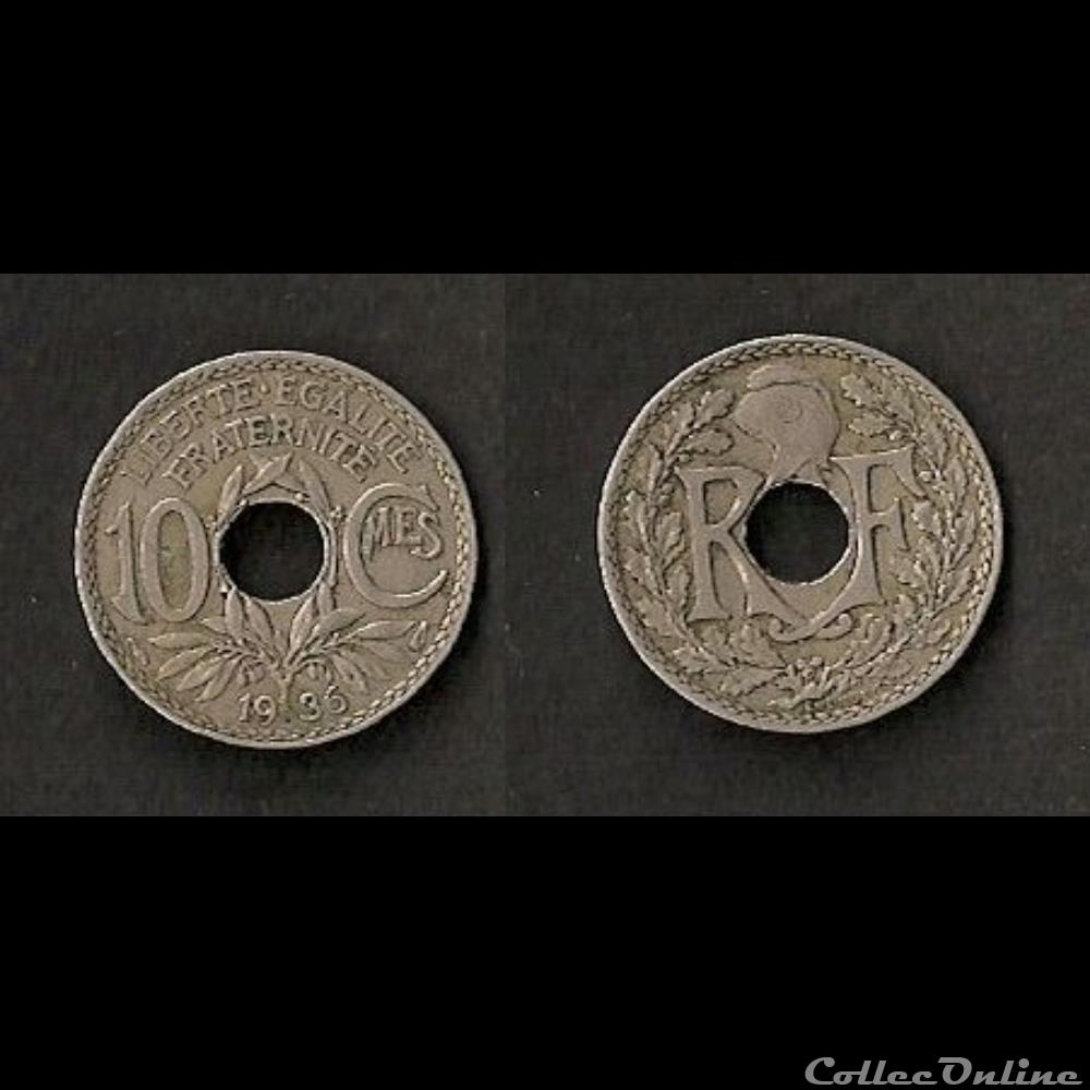 monnaie france moderne 10 cts lindauer 1936