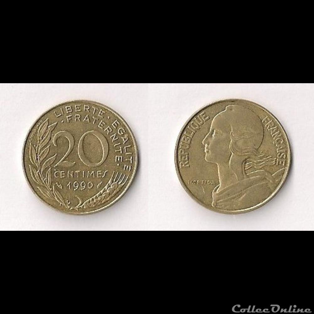 20 Cts Marianne 1990 monnaie france moderne 20 cts marianne 1990