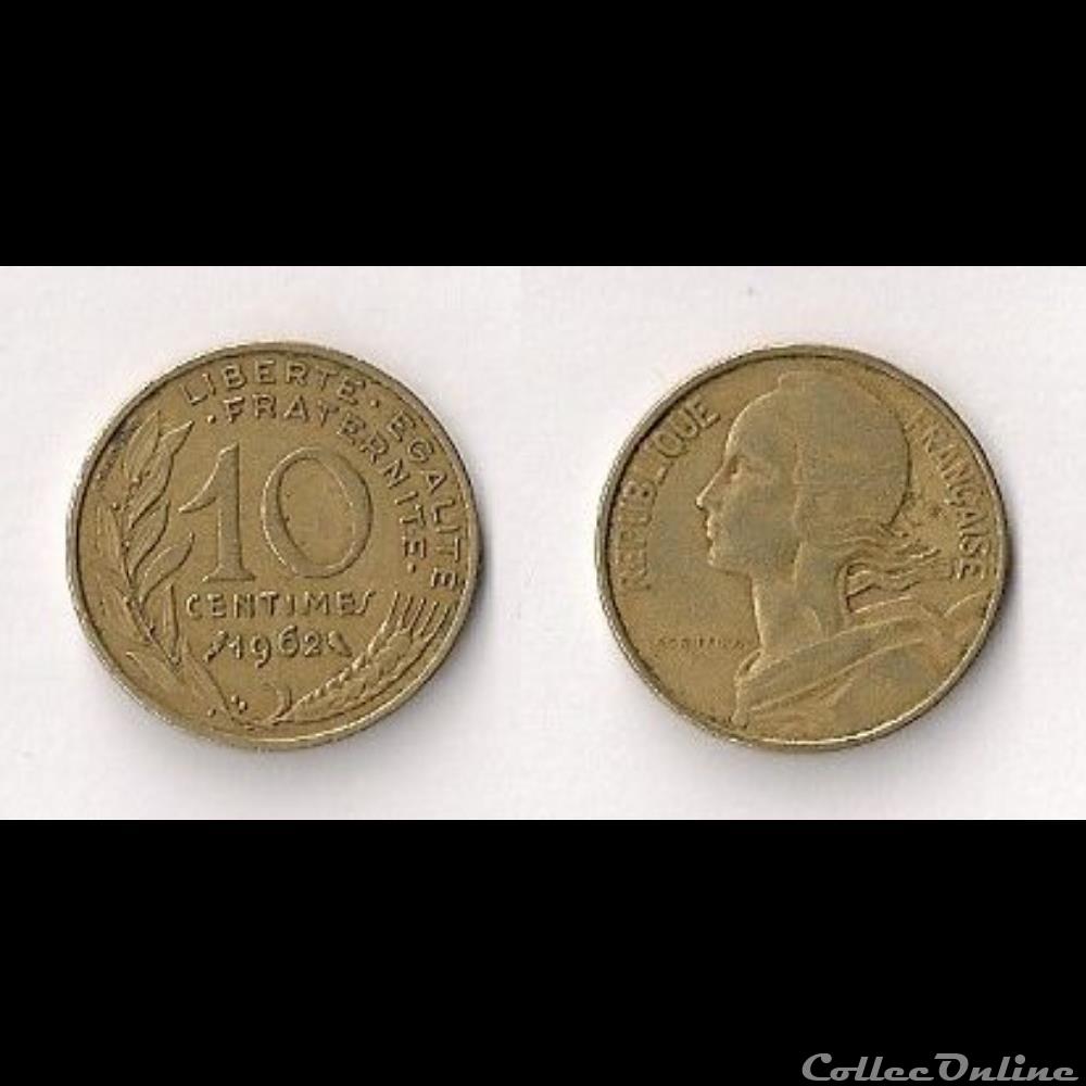 10 Cts Marianne 1962 monnaie france moderne 10 cts marianne 1962