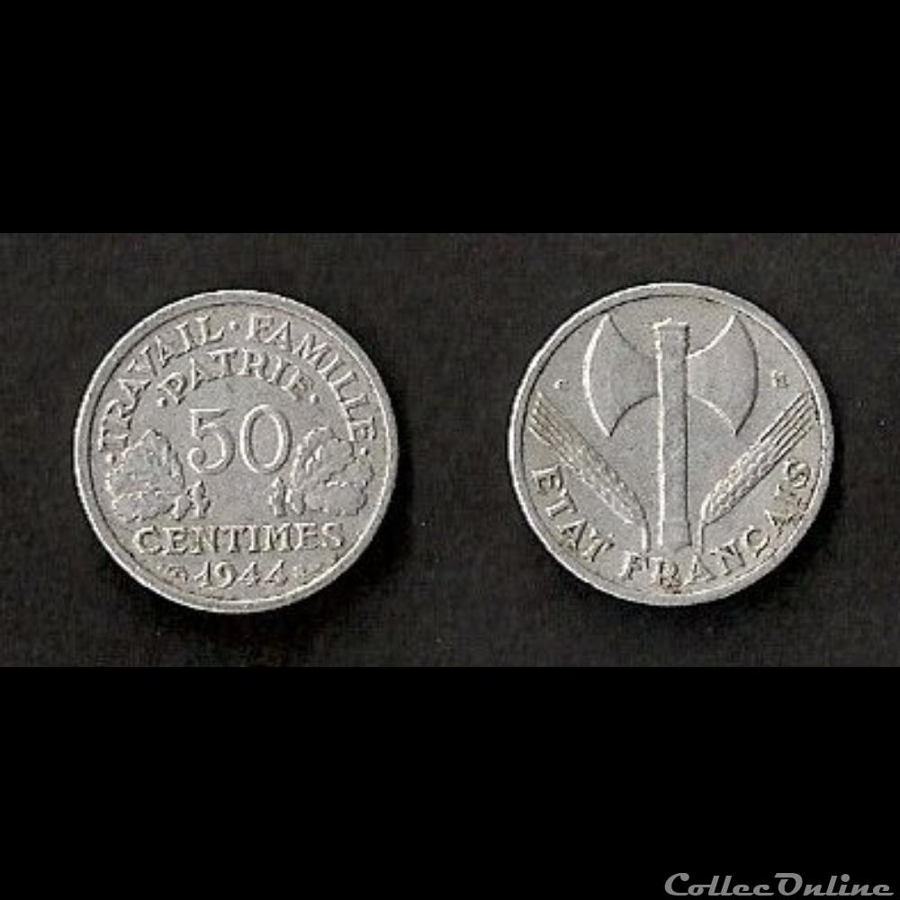 50 Cts Francisque 1944 C monnaie france moderne 50 cts francisque 1944 c