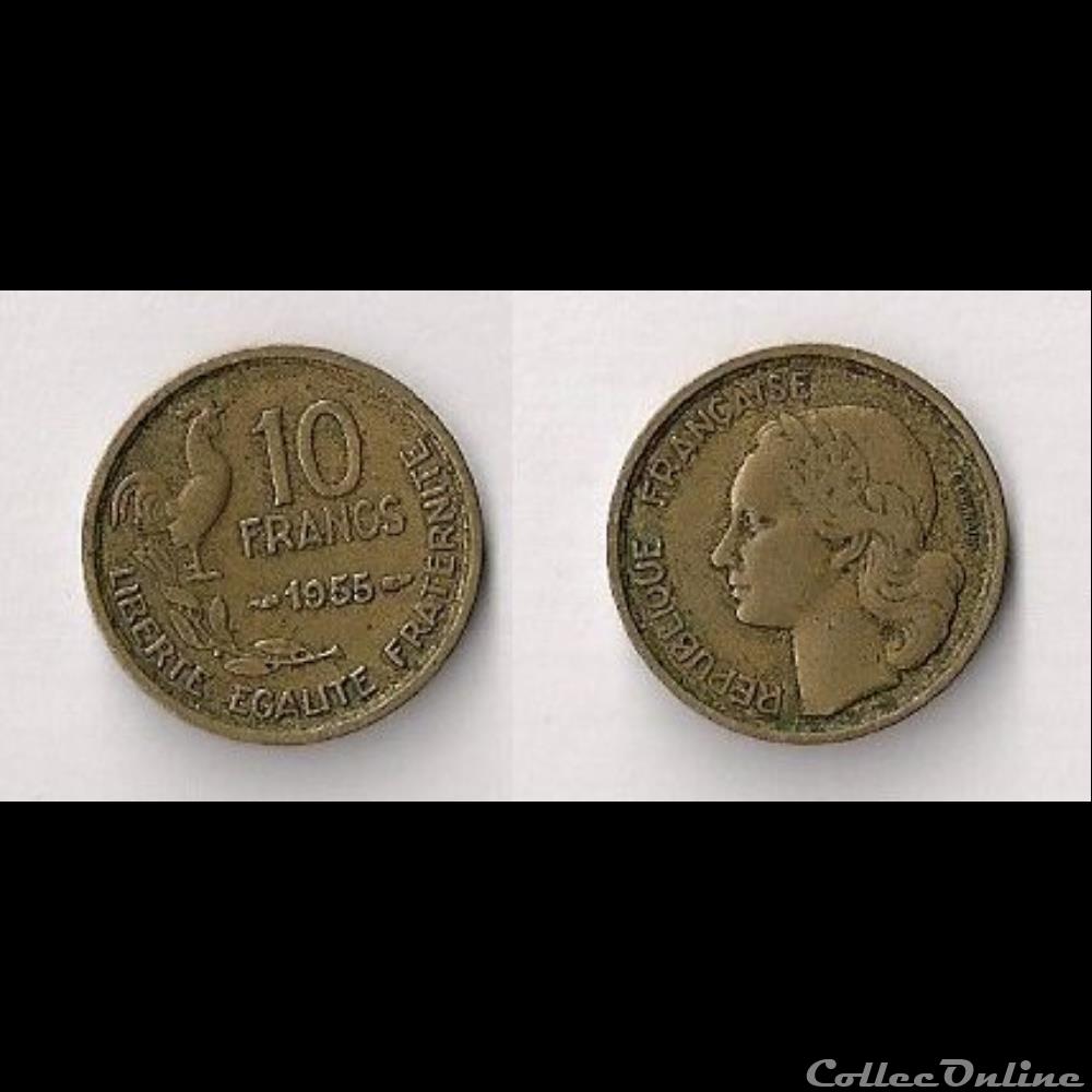 10 Francs Guiraud 1955 monnaie france moderne 10 francs guiraud 1955