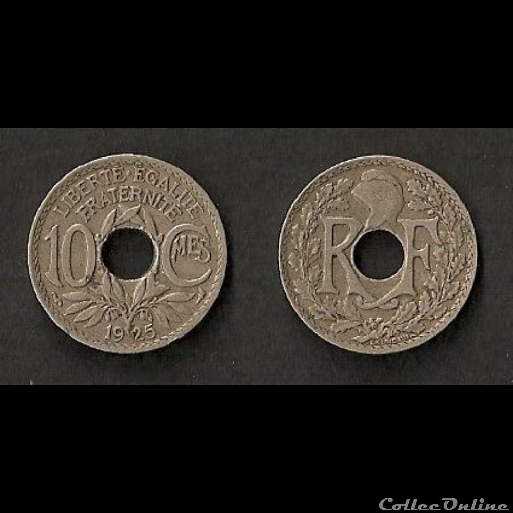 10 Cts Lindauer 1925 monnaie france moderne 10 cts lindauer 1925