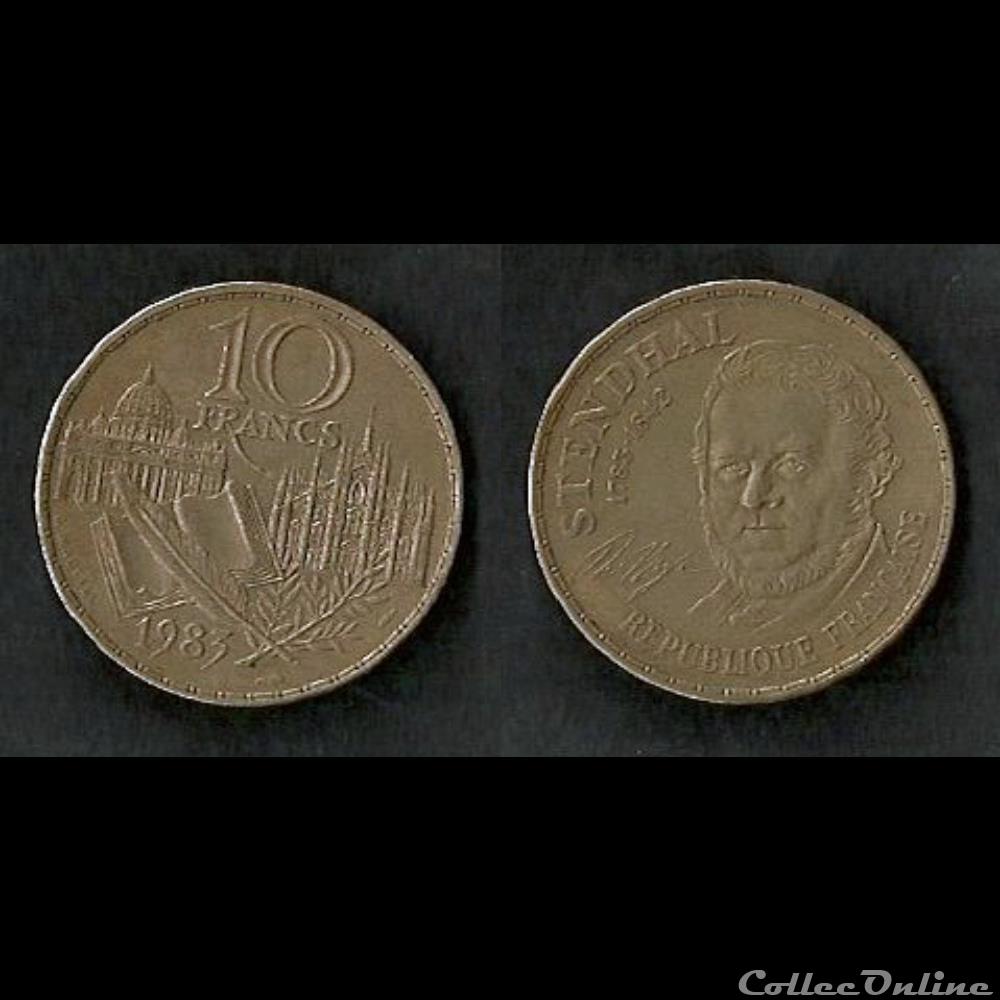 10 Francs Stendhal 1983 (Tranche B) monnaie france moderne 10 francs stendhal 1983 tranche b