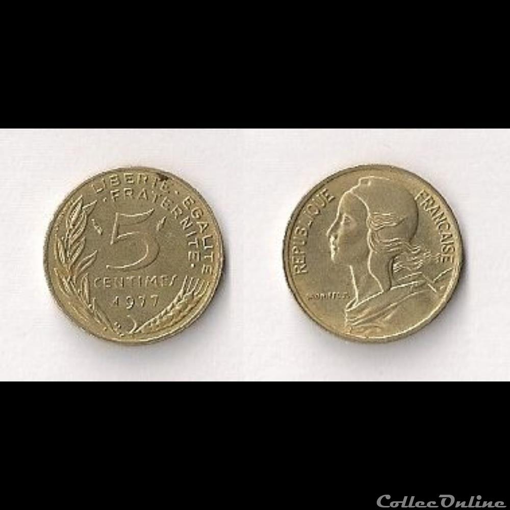 5 Cts Marianne 1977 monnaie france moderne 5 cts marianne 1977