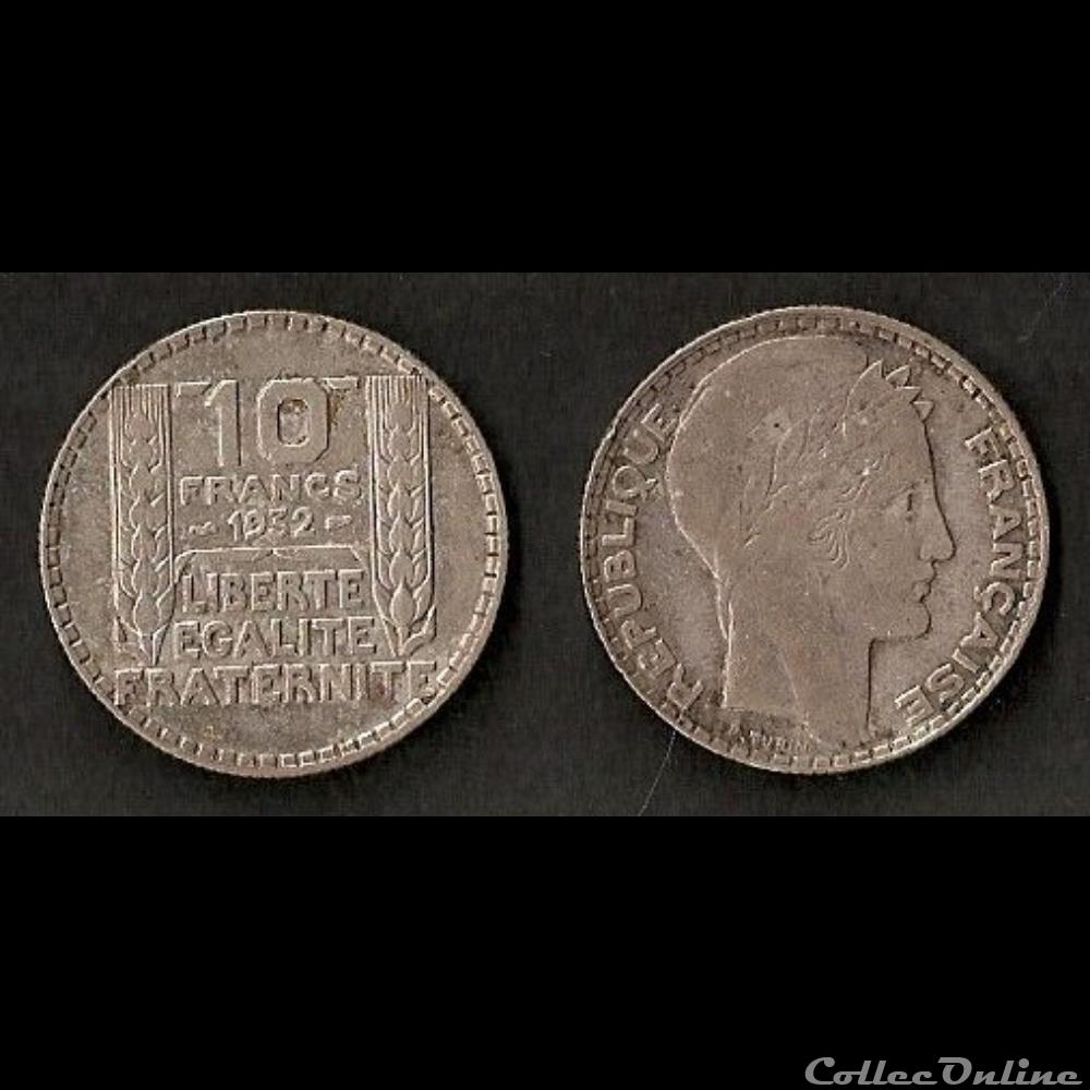 monnaie france moderne 10 francs turin argent 1932