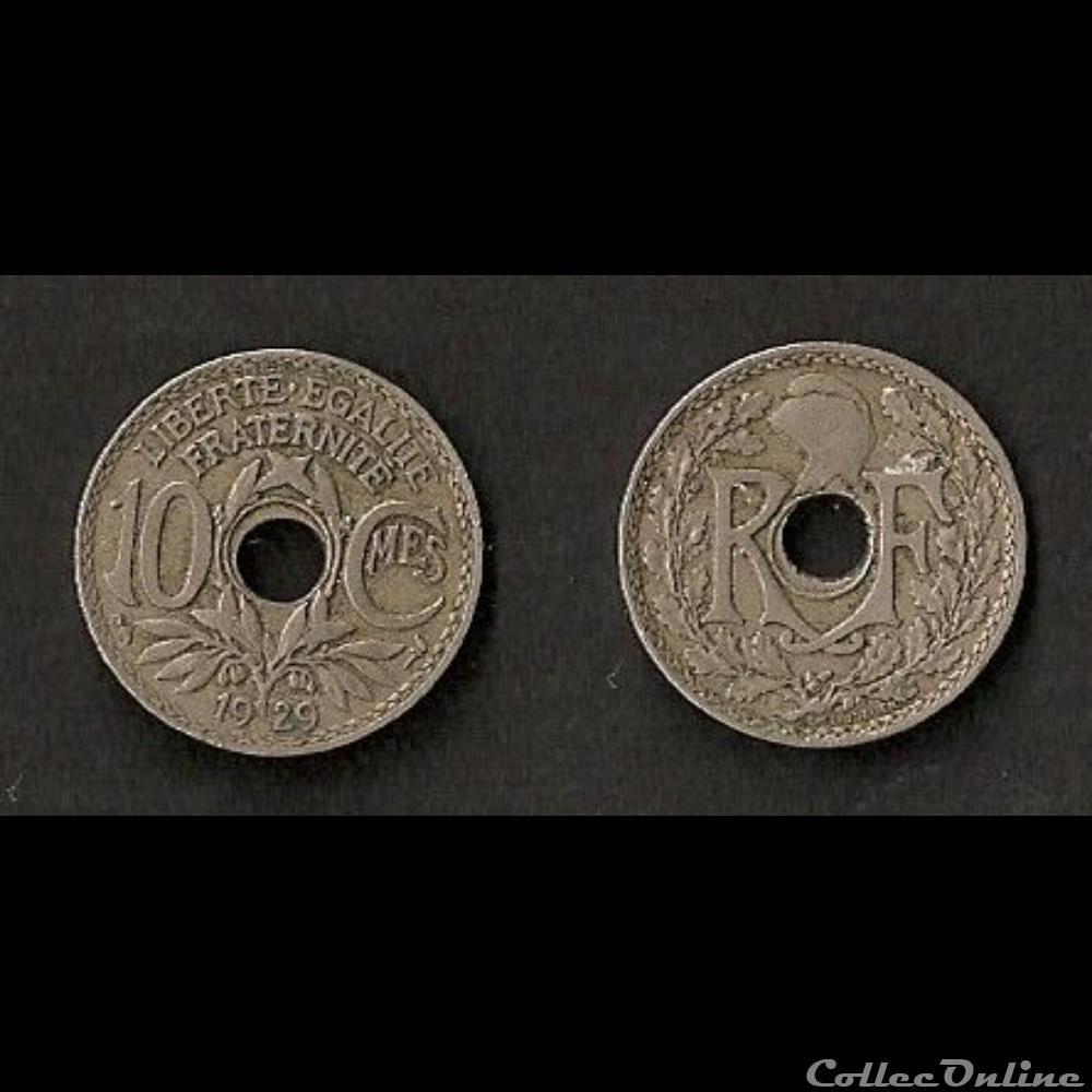 monnaie france moderne 10 cts lindauer 1929