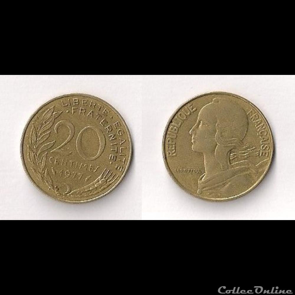 20 Cts Marianne 1977 monnaie france moderne 20 cts marianne 1977