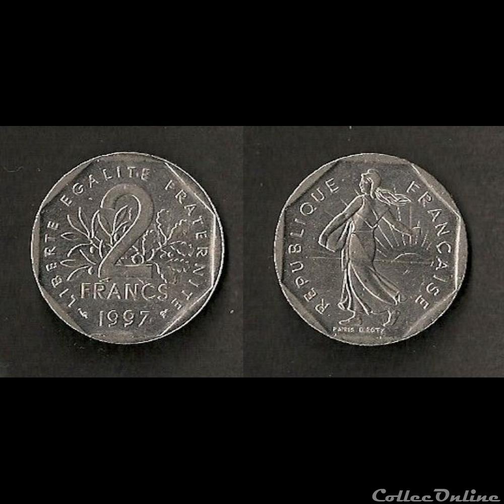 2 Francs Semeuse 1997 monnaie france moderne 2 francs semeuse 1997