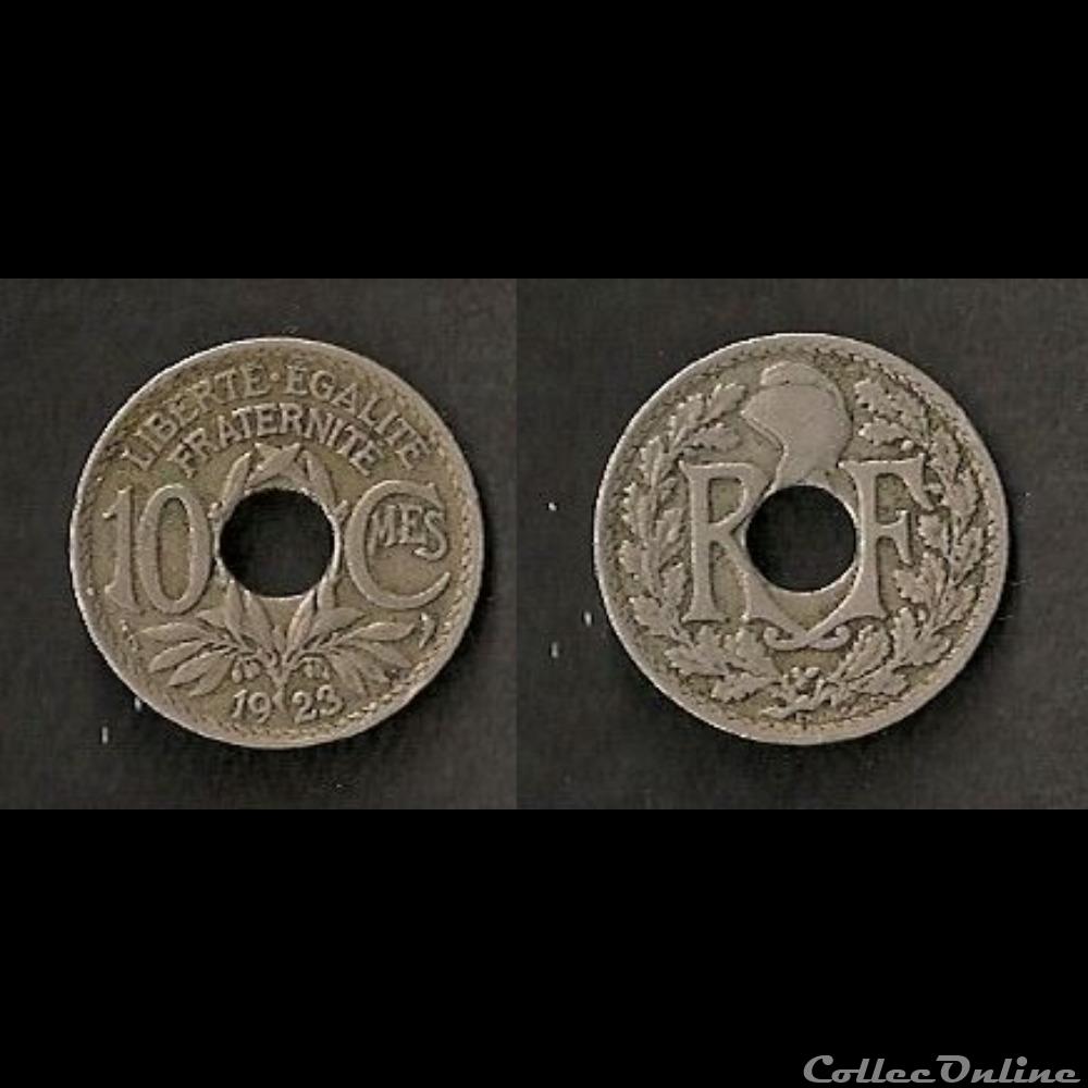 10 Cts Lindauer 1923 Poissy monnaie france moderne 10 cts lindauer 1923 poissy