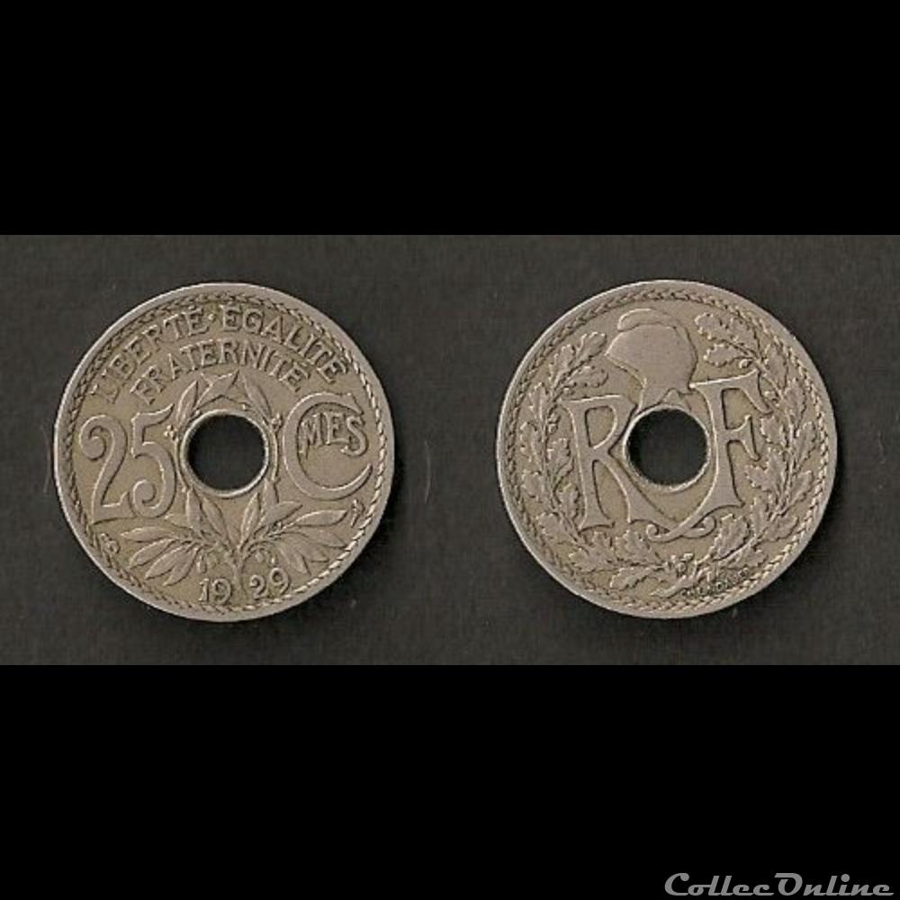 25 Cts Lindauer 1929 monnaie france moderne 25 cts lindauer 1929