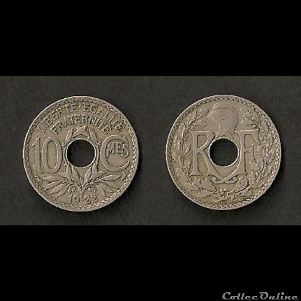 10 Cts Lindauer 1922 monnaie france moderne 10 cts lindauer 1922