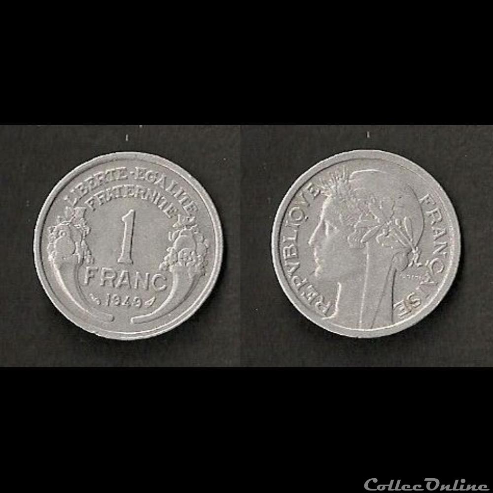 1 Franc Morlon Alu 1949 monnaie france moderne 1 franc morlon alu 1949